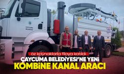 Çaycuma Belediyesi araç filosunu güçlendirdi: Kombine kanal açma aracı hizmette
