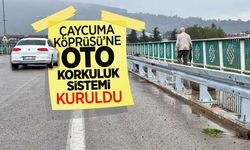 Çaycuma Köprüsü’ne otokorkuluk sistemi kuruldu