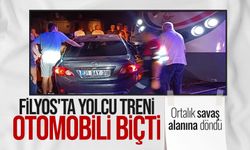 Filyos'ta yolcu treni otomobili biçti: Ortalık savaş alanına döndü