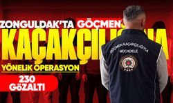 Zonguldak’ta düzensiz göçmen denetimi: 81 ilde 230 kişi yakalandı