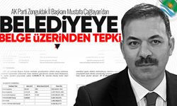 İl Başkanı Mustafa Çağlayan’dan belediyeye belge üzerinden tepki