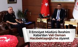 Zonguldak İl Emniyet Müdürü olarak atanan İbrahim Kaba, Vali Osman Hacıbektaşoğlu’nu ziyarette bulundu