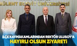 İlçe kaymakamlarından Rektör Ulusoy’a hayırlı olsun ziyareti