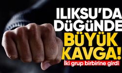 Ilıksu’da düğünde büyük kavga: İki grup birbirine girdi