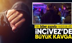 İncivez’de kavga: Polis biber gazıyla müdahale etti