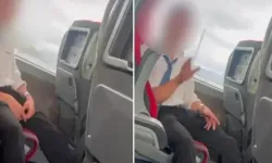Muavinden kadın yolcuya mide bulandıran hareket!