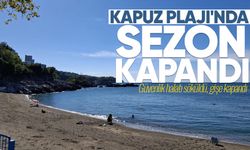 Kapuz Plajı'nda sezon kapandı! Güvenlik halatı söküldü, gişe kapandı