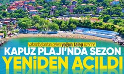 Kapuz Plajı’nda sezon yeniden açıldı