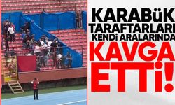 Karabük taraftarları kendi arasında kavga etti