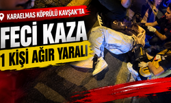 Karaelmas Köprülü Kavşak’ta feci kaza: 1 kişi ağır yaralı