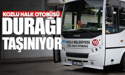 Kozlu halk otobüsü durağı taşınıyor