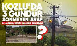 Kozlu’da 3 gündür bitmeyen israf: Sokak lambaları gündüz de yanıyor