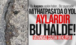 Mithatpaşa’da yol aylardır bu halde: Vatandaş çözüm bekliyor