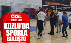 Özel bireyler Kozlu’da sporla buluştu