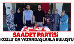 Saadet Partisi Kozlu'da vatandaşlarla buluştu