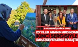81 yaşındaki Şahinde Ermiş 20 yıllık aranın ardından ikinci sergisiyle sanatseverlerin karşısına çıktı