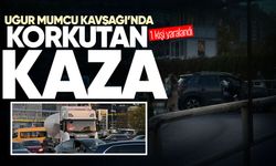 Uğur Mumcu Kavşağı’nda kaza: 1 kişi yaralandı