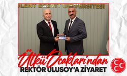 Ülkü Ocakları’ndan Rektör Ulusoy’a ziyaret: UZEM lisansları takdim edildi
