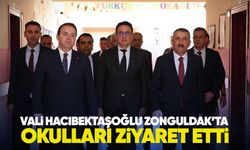 Vali Hacıbektaşoğlu, Zonguldak'ta okulları ziyaret etti