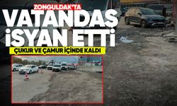 Zonguldak'ta vatandaş isyan etti: Çukur ve çamur içinde kaldı