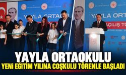 Yayla Ortaokulu yeni eğitim yılına coşkulu törenle başladı