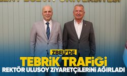 ZBEÜ’de tebrik trafiği: Rektör Ulusoy ziyaretçilerini ağırladı.
