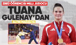 ZBEÜ öğrencisi millî judocu Tuana Gülenay'dan altın madalya