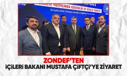 ZONDEF heyeti İçişleri Bakanı Mustafa Çiftçi ile buluştu