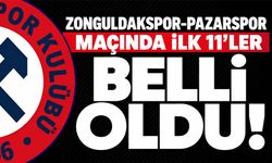 Zonguldakspor-Pazarspor maçında ilk 11’ler belli oldu