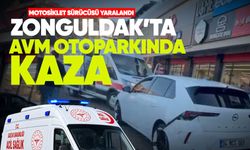 Demir Park AVM otoparkında kaza: Motosikletli yaralandı