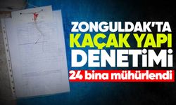 Zonguldak'ta kaçak yapı denetimi: Göbü’de 24 bina mühürlendi