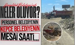 Zonguldak Belediyesi'nin işçi ve makineleri müteahhitlere bedava iş mi yapıyor!