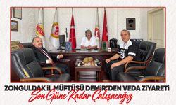Zonguldak İl Müftüsü Demir’den veda ziyareti: “Son güne kadar çalışacağız”