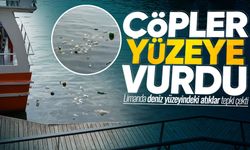Zonguldak Limanı’nda deniz yüzeyindeki atıklar tepki çekti