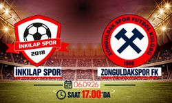İnkılap FSK ve Zonguldakspor FK karşılaşması saat 17.00’da