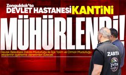 Zonguldak'ta Devlet Hastanesi kantinine mühür kapıda