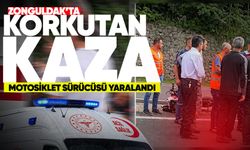 Zonguldak'ta korkutan kaza: Sürücü yaralandı