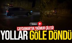 Zonguldak’ta yarım saatlik yağmur Çaydamar’ı göle çevirdi!