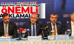 Bakan Bak'tan Zonguldak'ta önemli açıklamalar