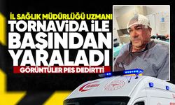 İl Sağlık Müdürlüğü uzmanı, komşusunu tornovida ile başından yaraladı: Görüntüler pes dedirtti!
