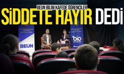 BEUN Bilim Kafede öğrenciler şiddete hayır dedi