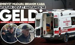 Emniyet Müdürü İbrahim Kaba, Atatürk Devlet Hastanesi’ne geldi