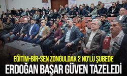 Eğitim-Bir-Sen Zonguldak 2 Nolu Şube’de Erdoğan Başar güven tazeledi