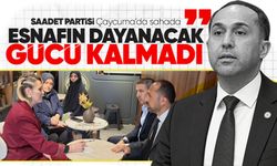 Saadet Partisi Çaycuma'da sahada: Esnafın dayanacak gücü kalmadı