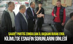 Burak Erol, Kilimli’de esnafın sorunlarını dinledi