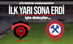Gölcükspor - Zonguldakspor karşılaşmasında ilk yarı sona erdi