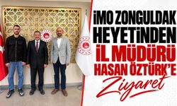 İMO Zonguldak Heyetinden İl Müdürü Hasan Öztürk’e ziyaret