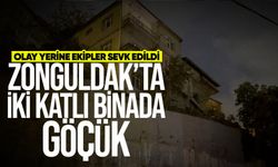 Zonguldak'ta iki katlı binada göçük ihbarı ekipleri harekete geçirdi