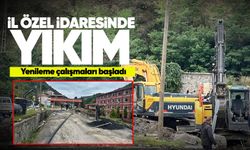 İl Özel İdaresinde yıkım: yenileme çalışması başladı
