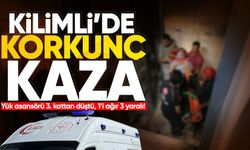 Kilimli'de korkunç kaza: Yük asansörü 3. kattan düştü